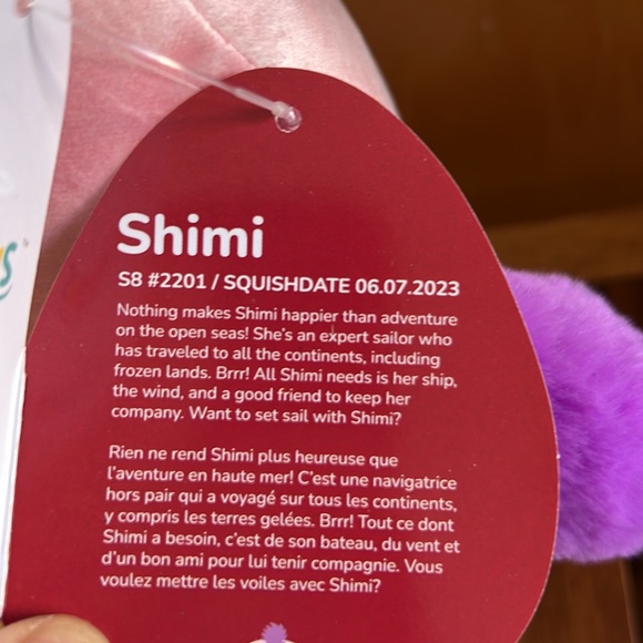 NWT FTM HTF 8” Shimi the Valentine’s Day Parrot Bird Parakeet Squishmallow - Picture 4 of 7